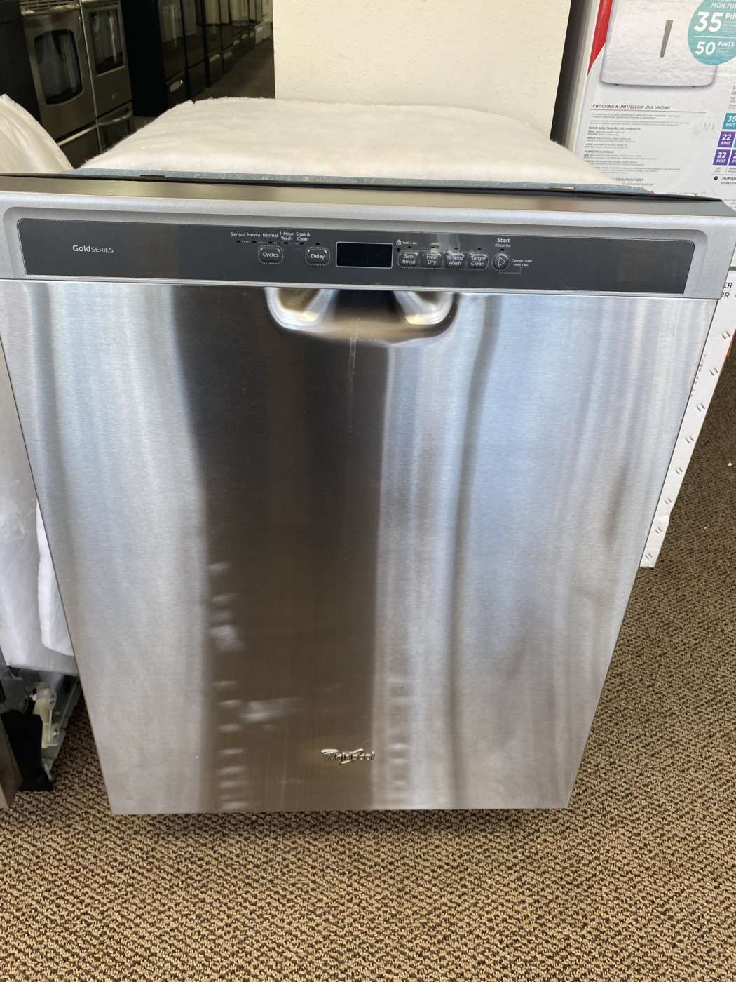 Reconditioned WHIRLPOOL Stainless-Tub Built-In Dishwasher – Stainless