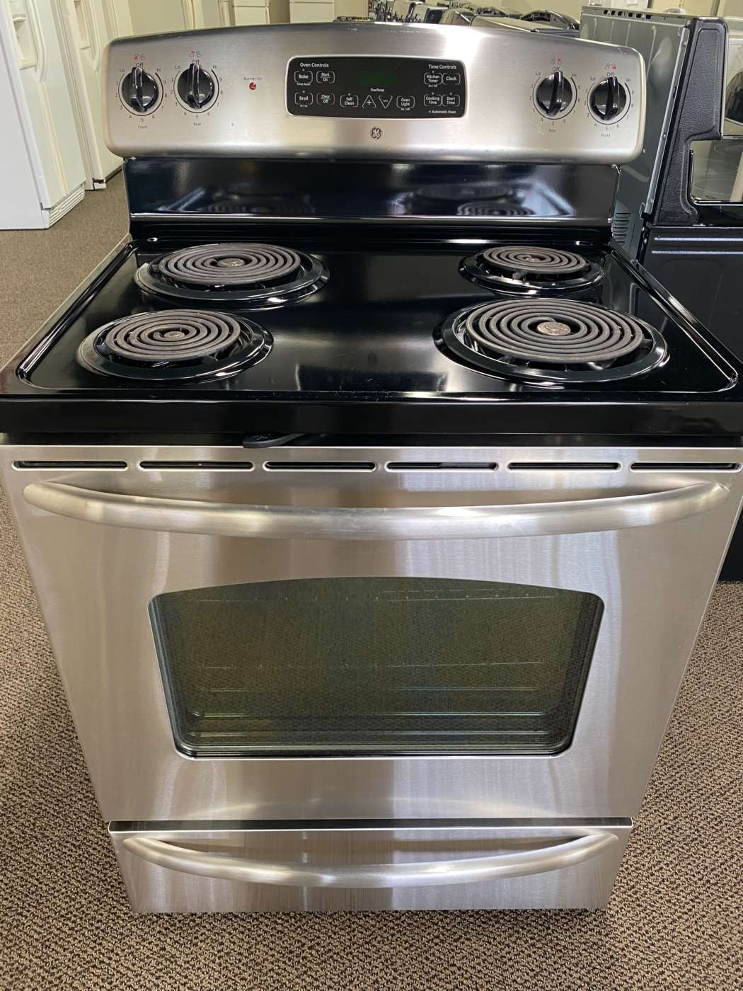 Reconditioned G/E Self-Clean Electric Coil Range – Stainless