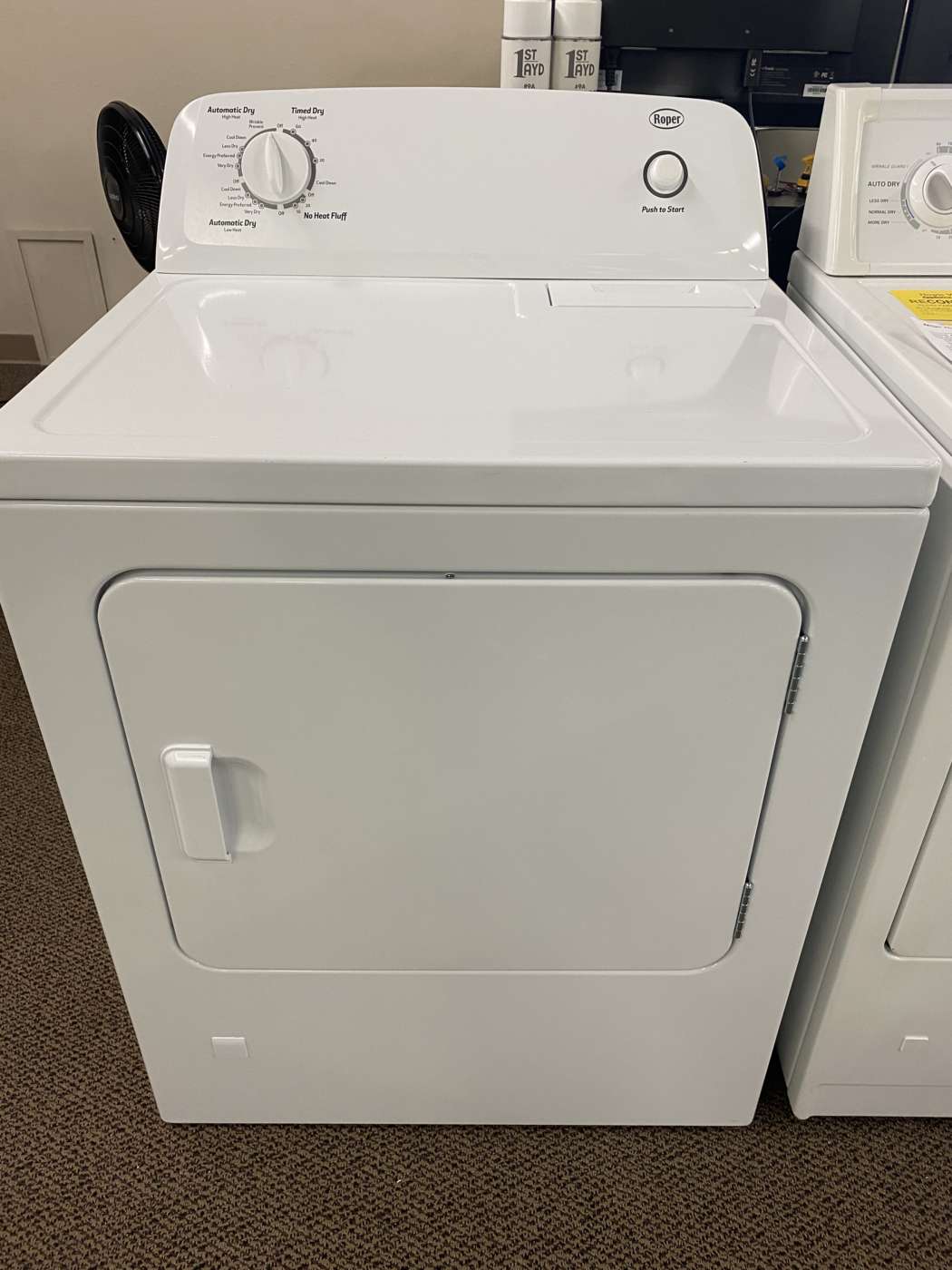 Reconditioned ROPER 6.5 Cu. Ft. GAS Dryer – White