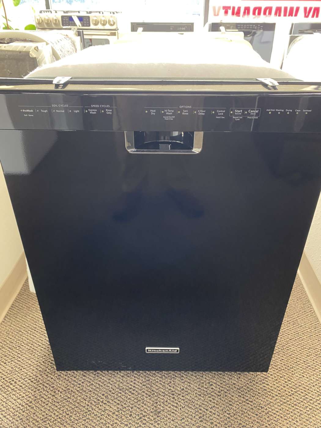 Reconditioned KITCHENAID Stainless-Tub Built-In Dishwasher – Black