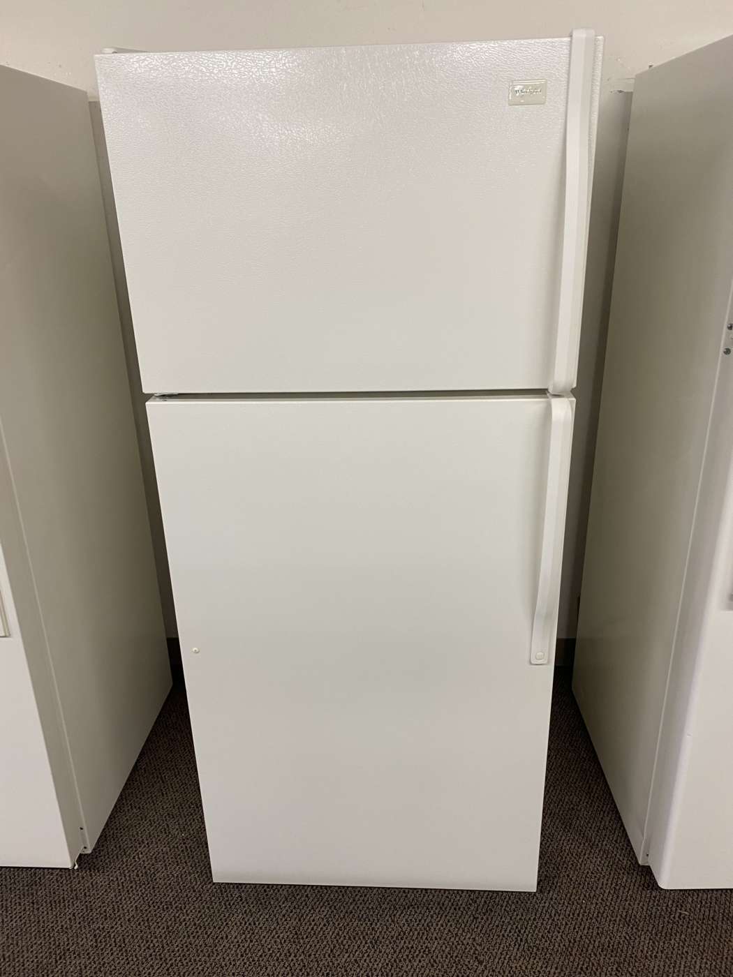 Reconditioned WHIRLPOOL 16 Cu. Ft. Top-Freezer Refrigerator – Bisque