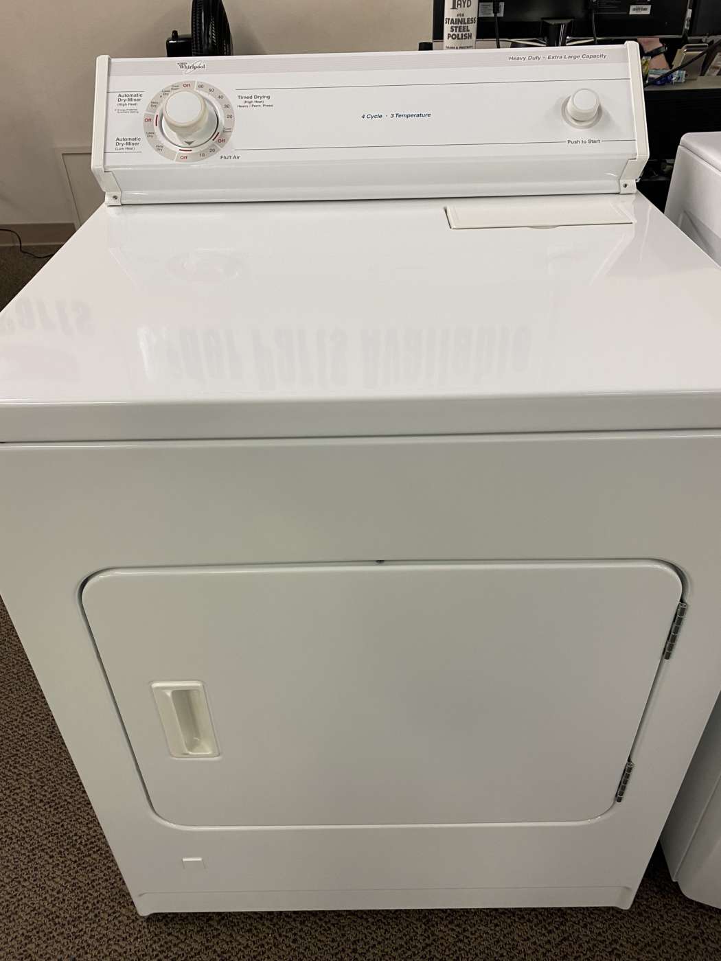 Reconditioned WHIRLPOOL 6.5 Cu. Ft. GAS Dryer  – White
