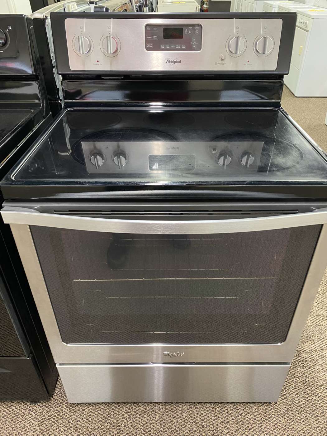 Reconditioned WHIRLPOOL Self-Clean Convection-Oven Electric Range – Stainless