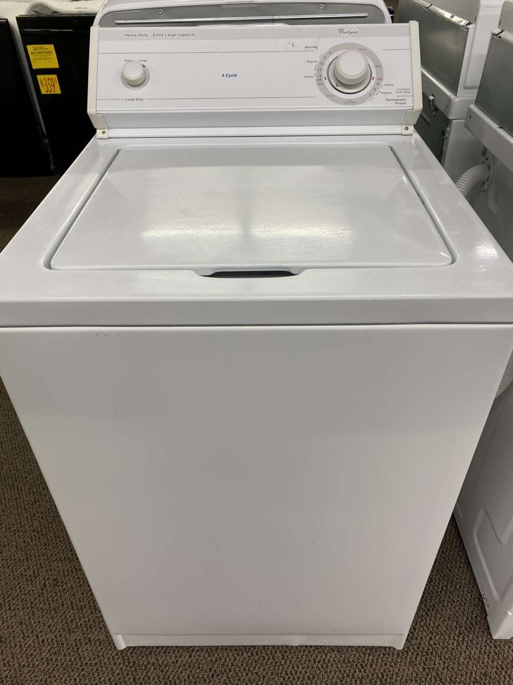 Reconditioned WHIRLPOOL 3.2 Cu. Ft. Top-Load Washer – White