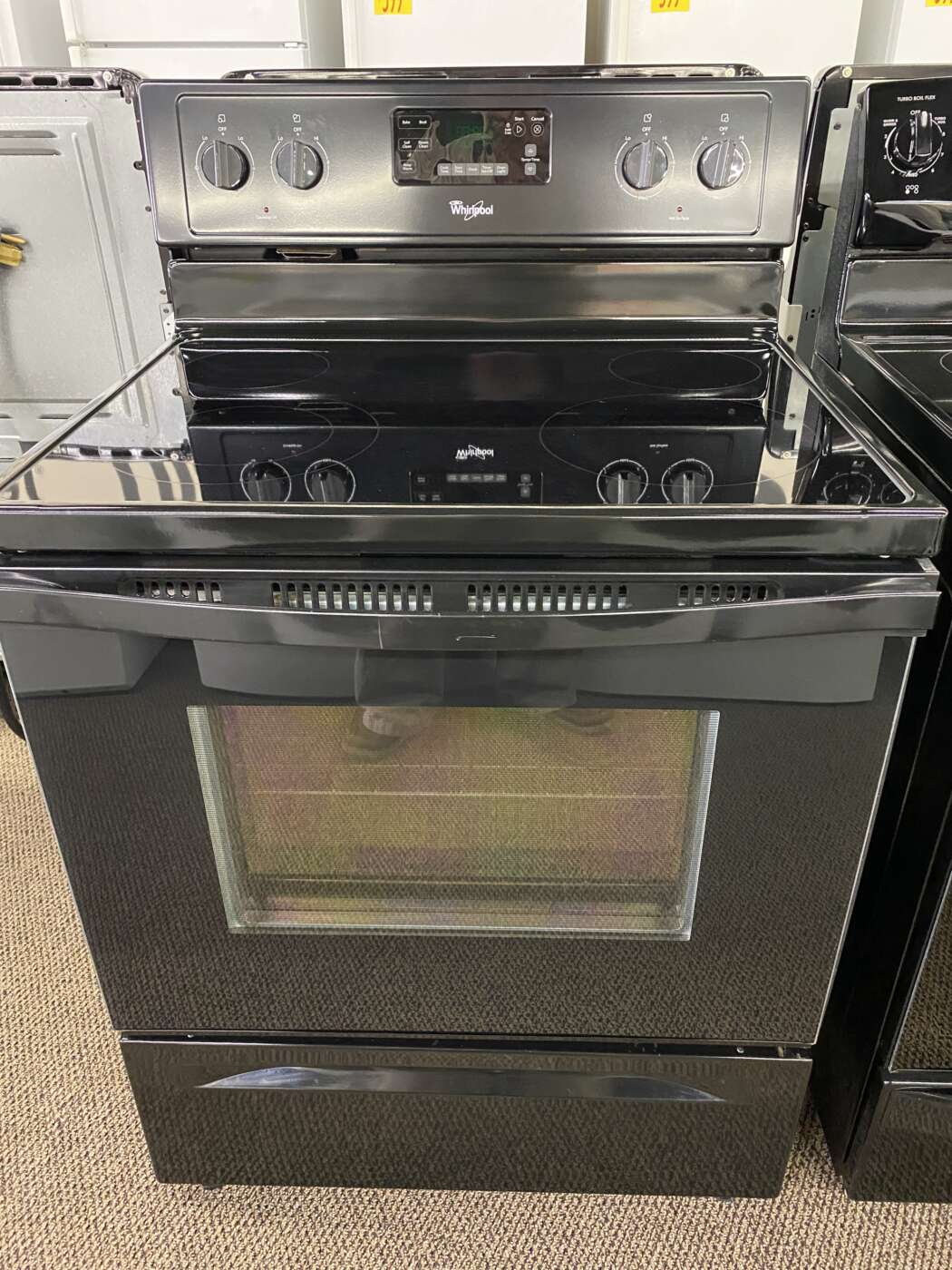 Reconditioned WHIRLPOOL Self-Clean Electric Range – Black