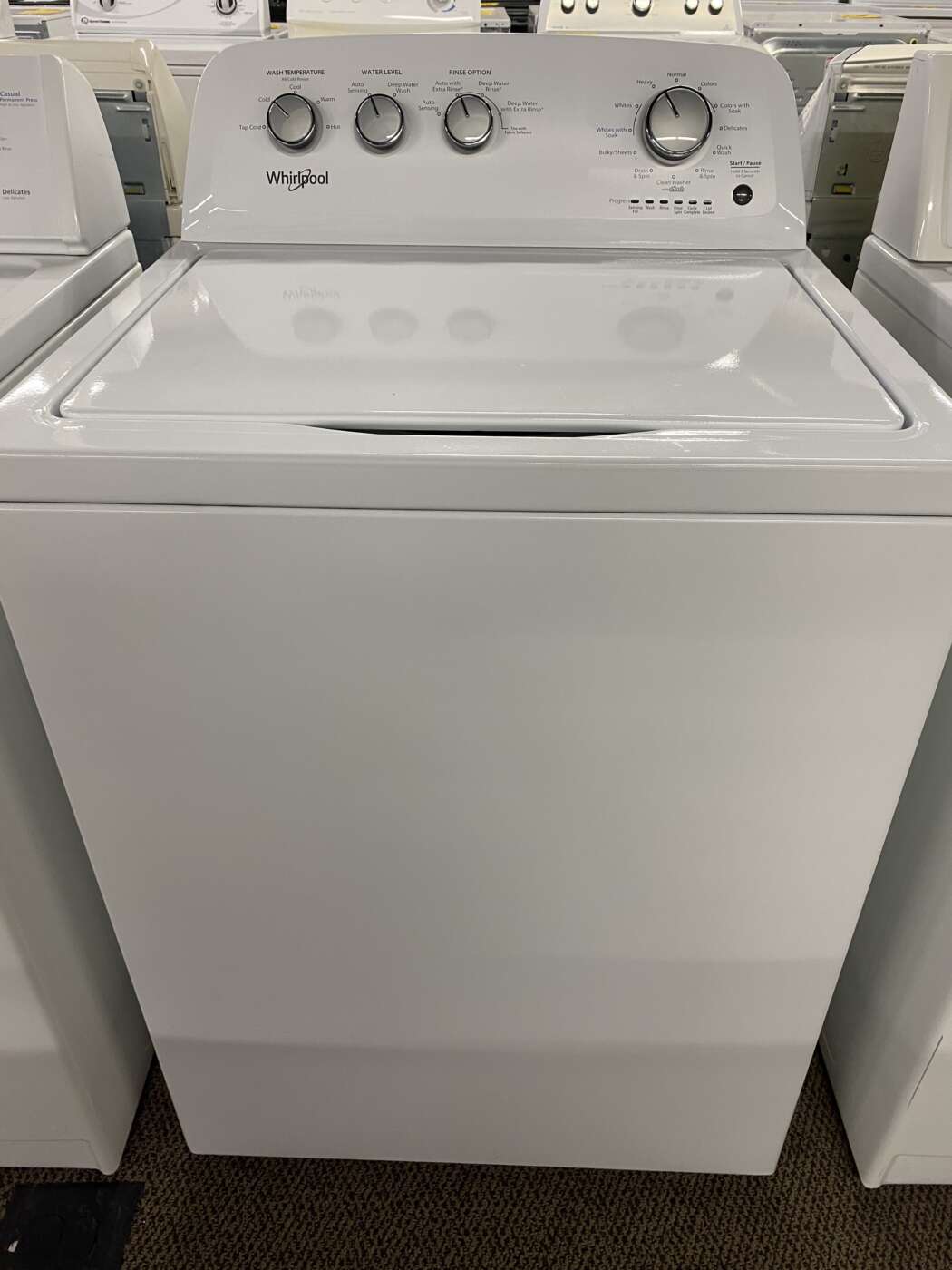 Reconditioned WHIRLPOOL 3.8 Cu. Ft. Top-Load H/E Washer – White