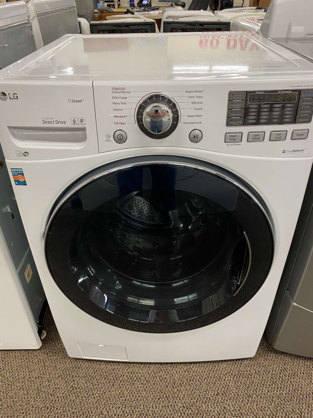 Reconditioned L/G 4.3 Cu. Ft. Front-Load H/E Washer – White