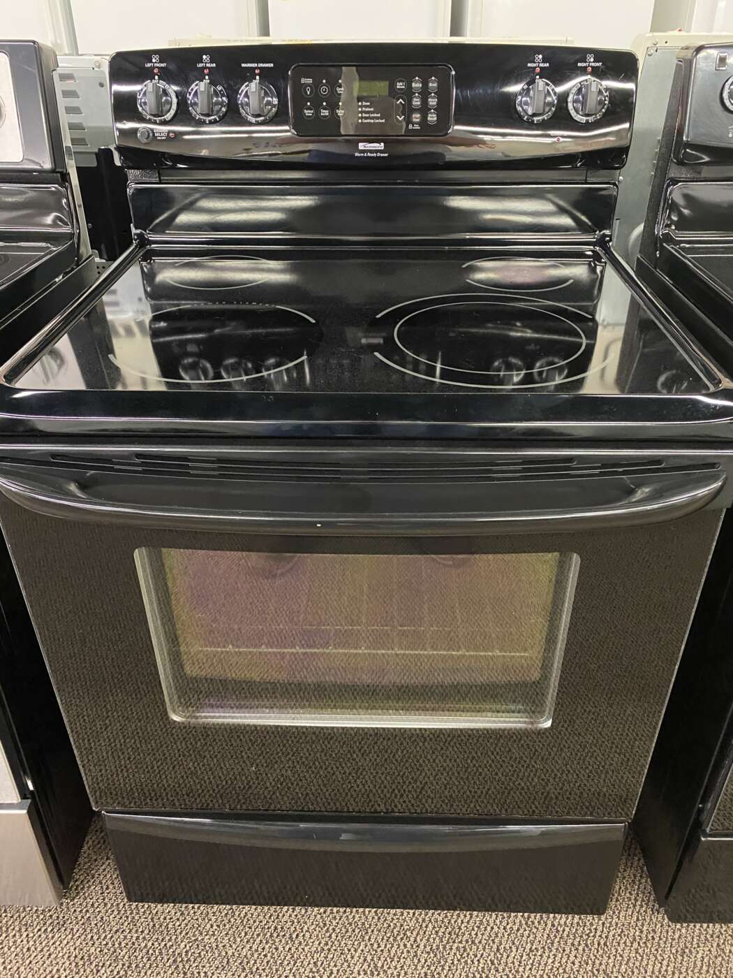 Reconditioned KENMORE Self-Clean Electric Range With Warming-Drawer – Black