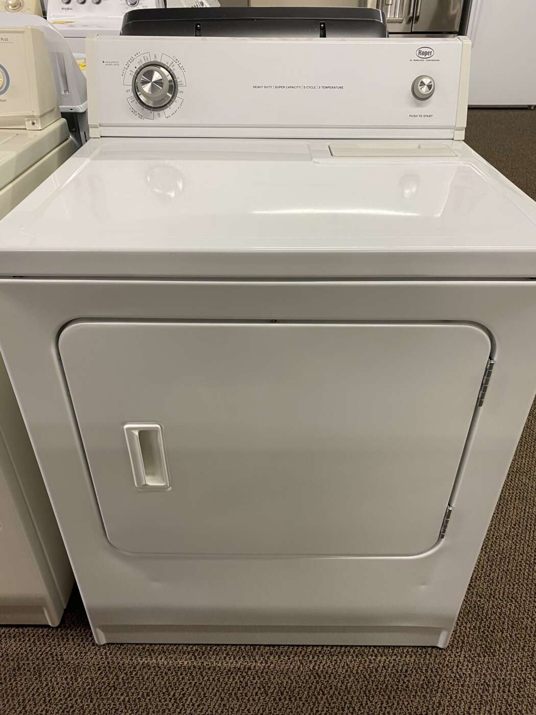 Reconditioned ROPER 6.5 Cu. Ft. Electric Dryer – White
